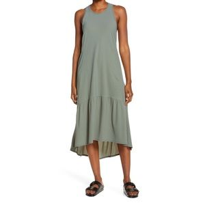 Sweaty Betty Explorer Ace Heath Green Midi Dress